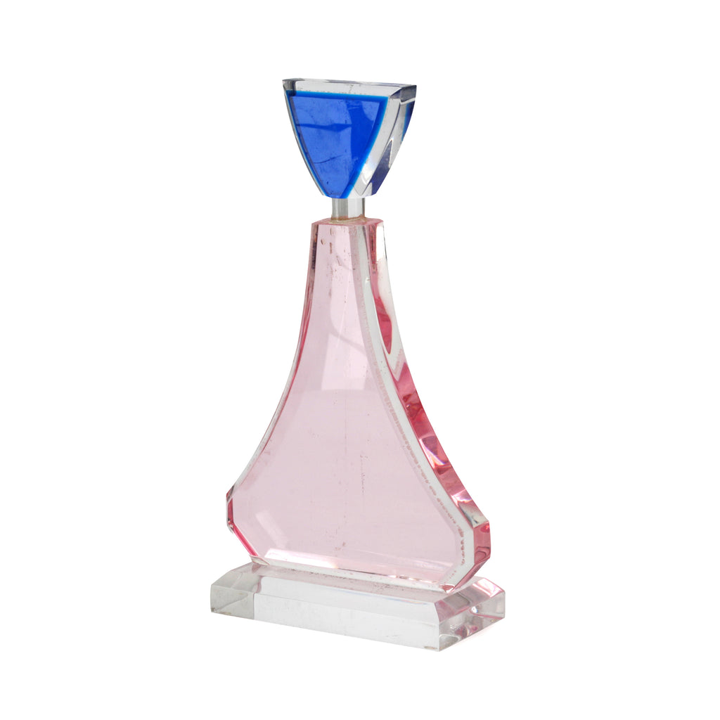 Pink / Blue Abstract Acrylic Sculpture (A+D)