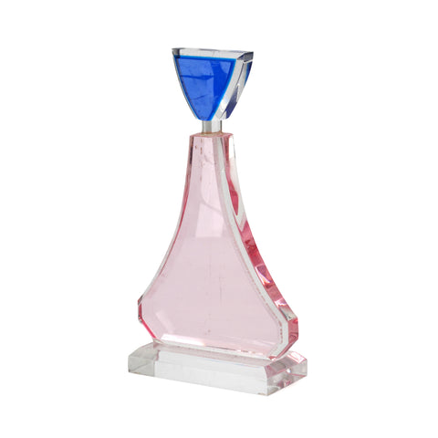 Pink / Blue Abstract Acrylic Sculpture (A+D)