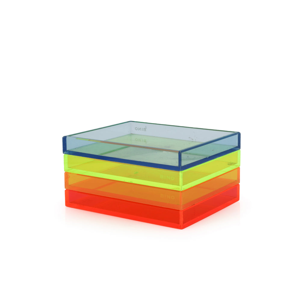 Orange Acrylic Paper Tray (A+D)