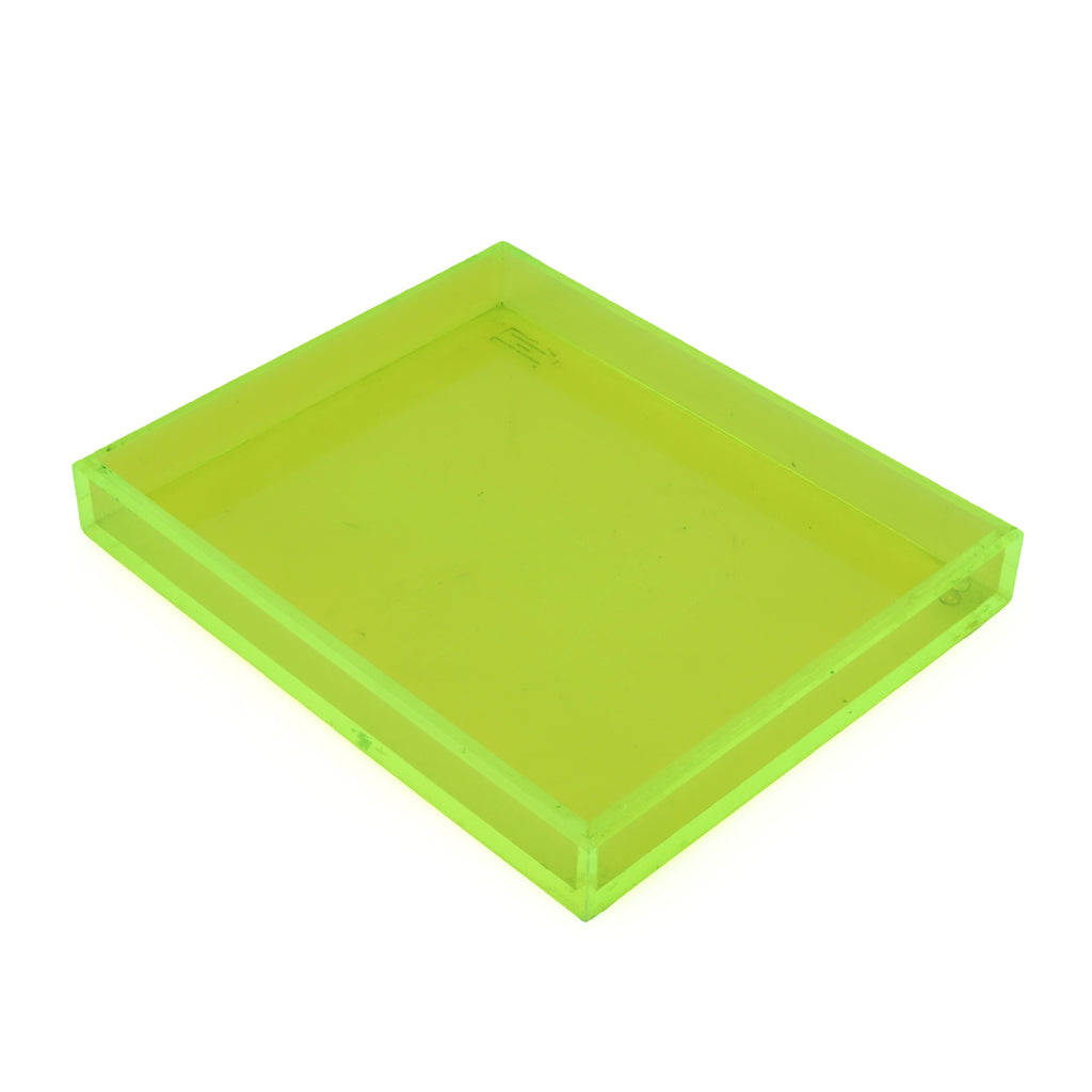 Neon Green Acrylic Paper Tray (A+D)