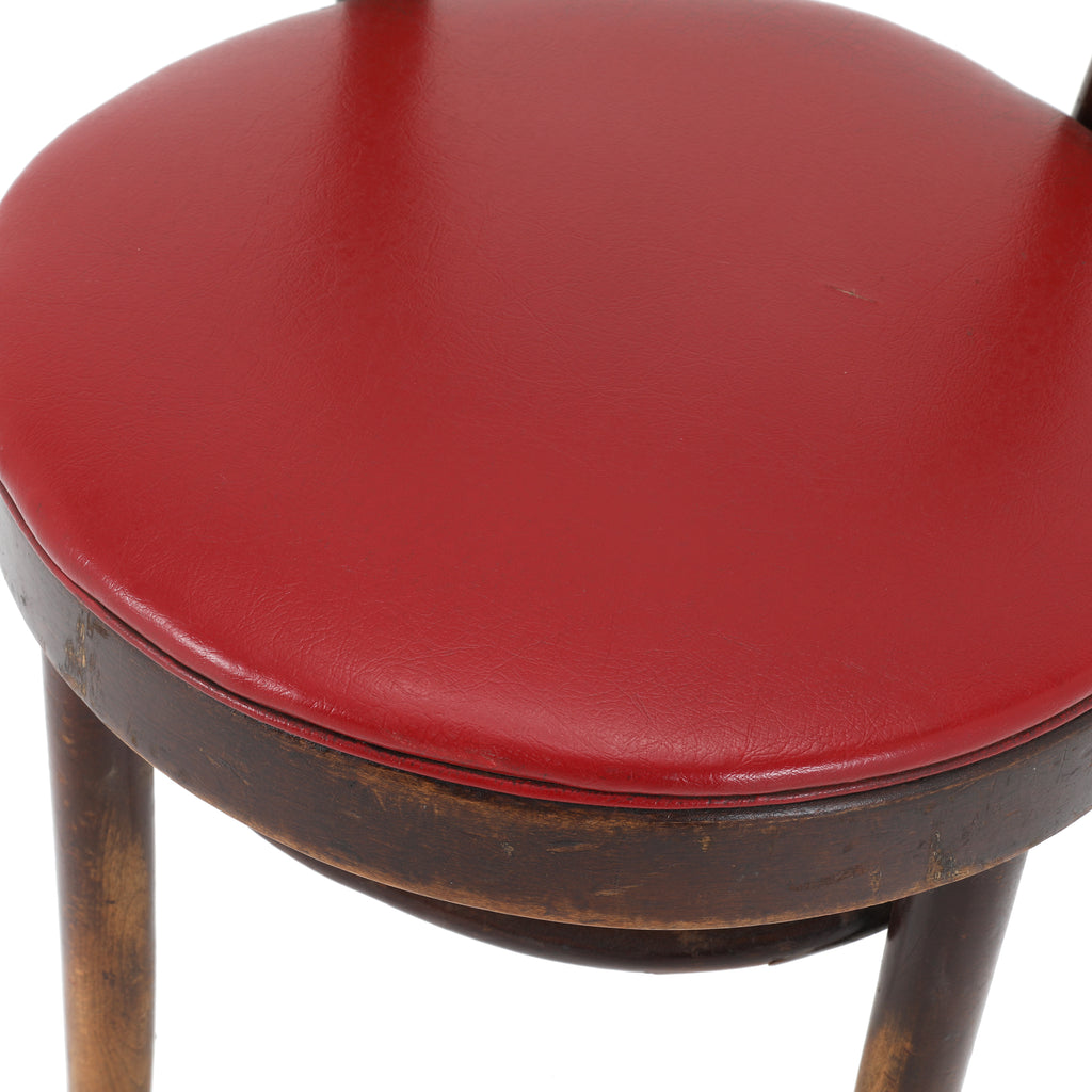 Red Thonet Wood Cafe Chair