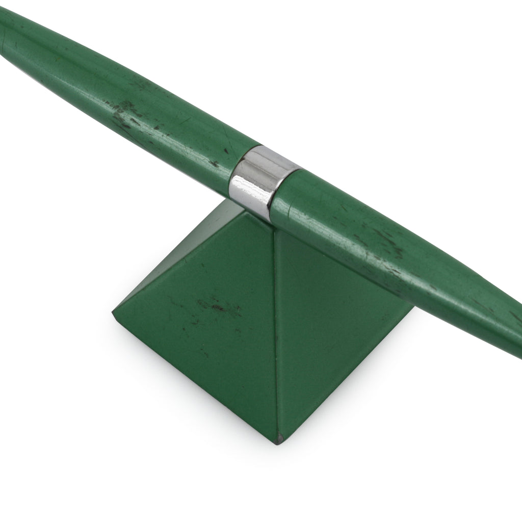Spinning Green Pen with Pyramid Base
