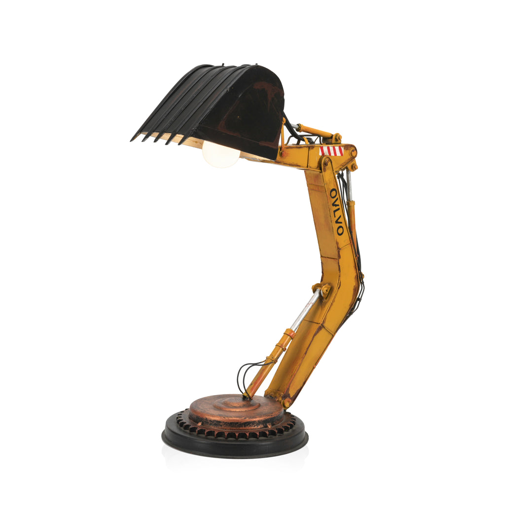Yellow / Black Industrial Excavator Lamp