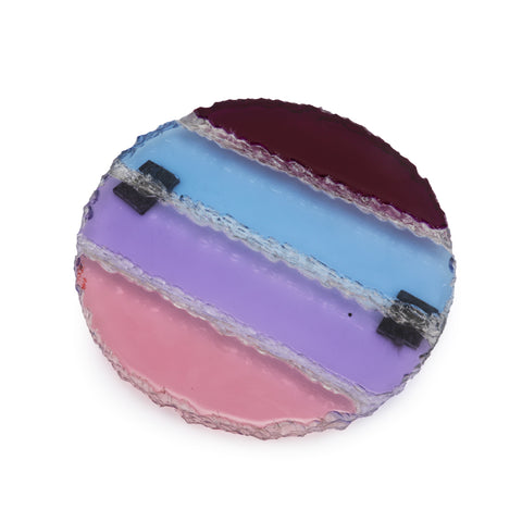 Round Multicolor Acrylic Tray (A+D)