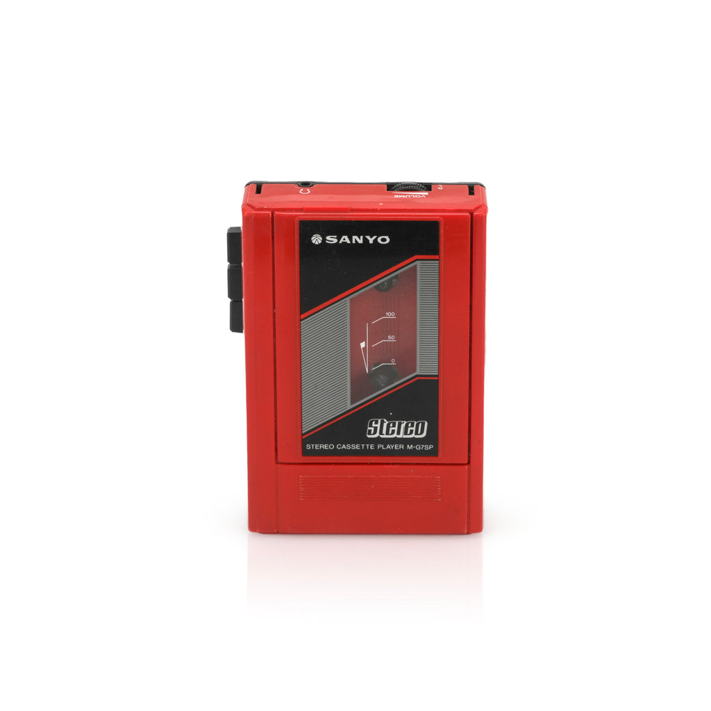 Red Sanyo Cassette Player