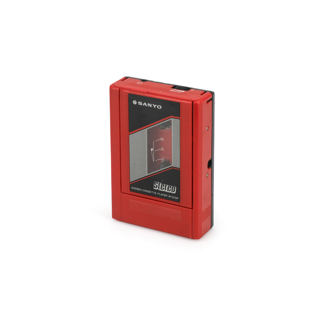 Red Sanyo Cassette Player