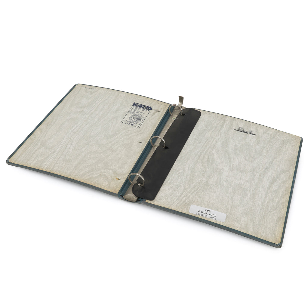 Vintage Soft Blue Binder