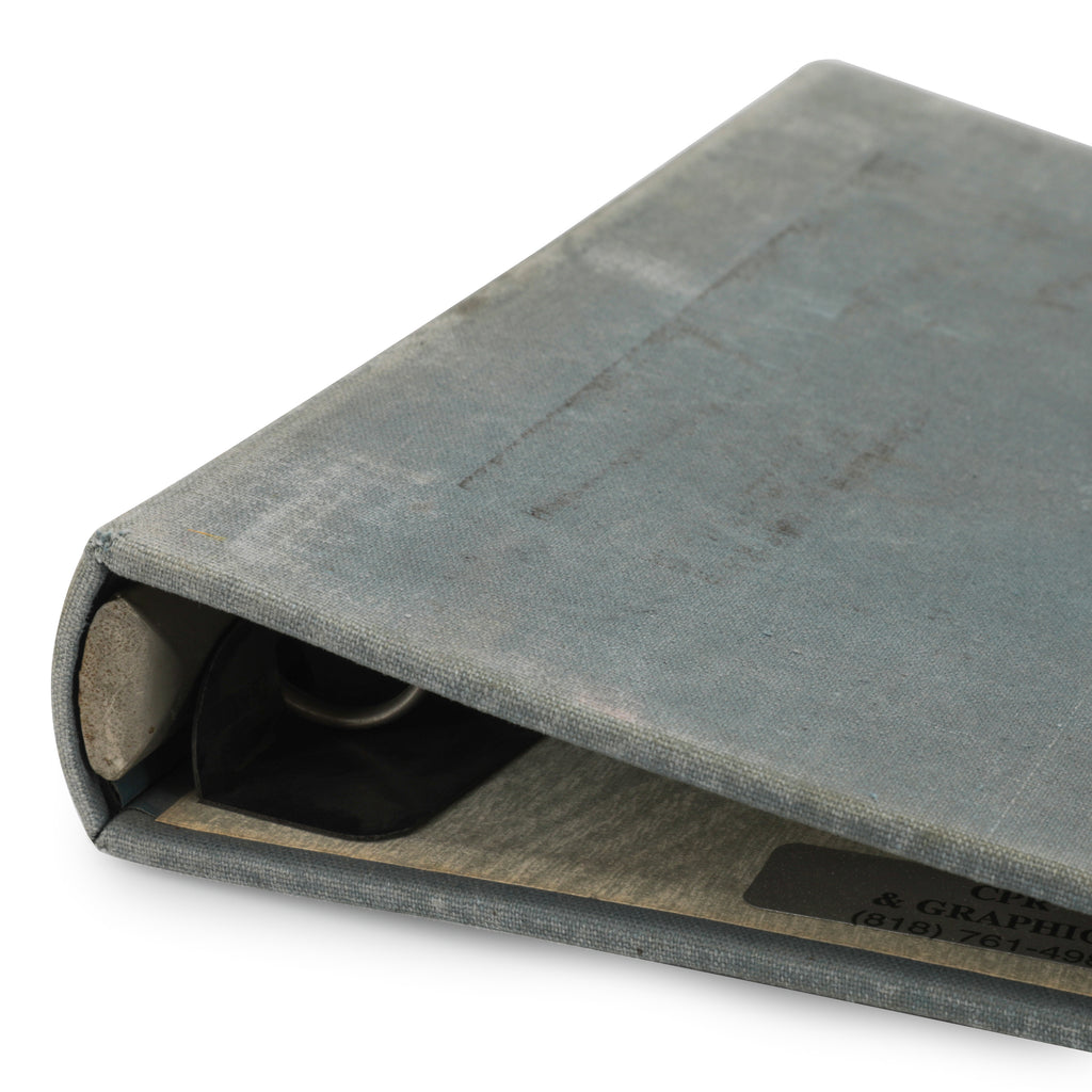 Vintage Soft Blue Binder