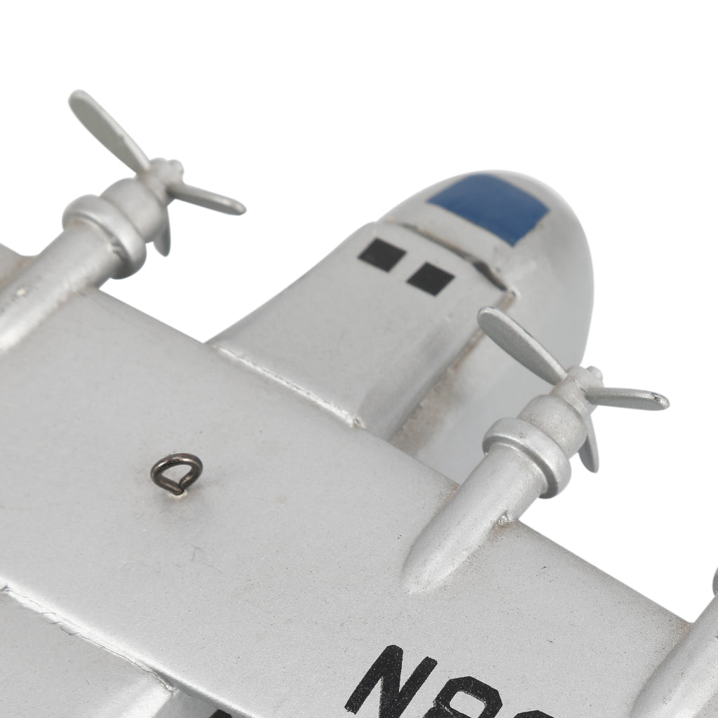 Silver Bomber Plane Model Toy