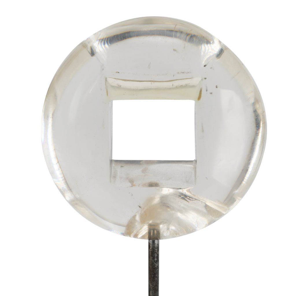 Acrylic Circle Table Sculpture on Stand (A+D)