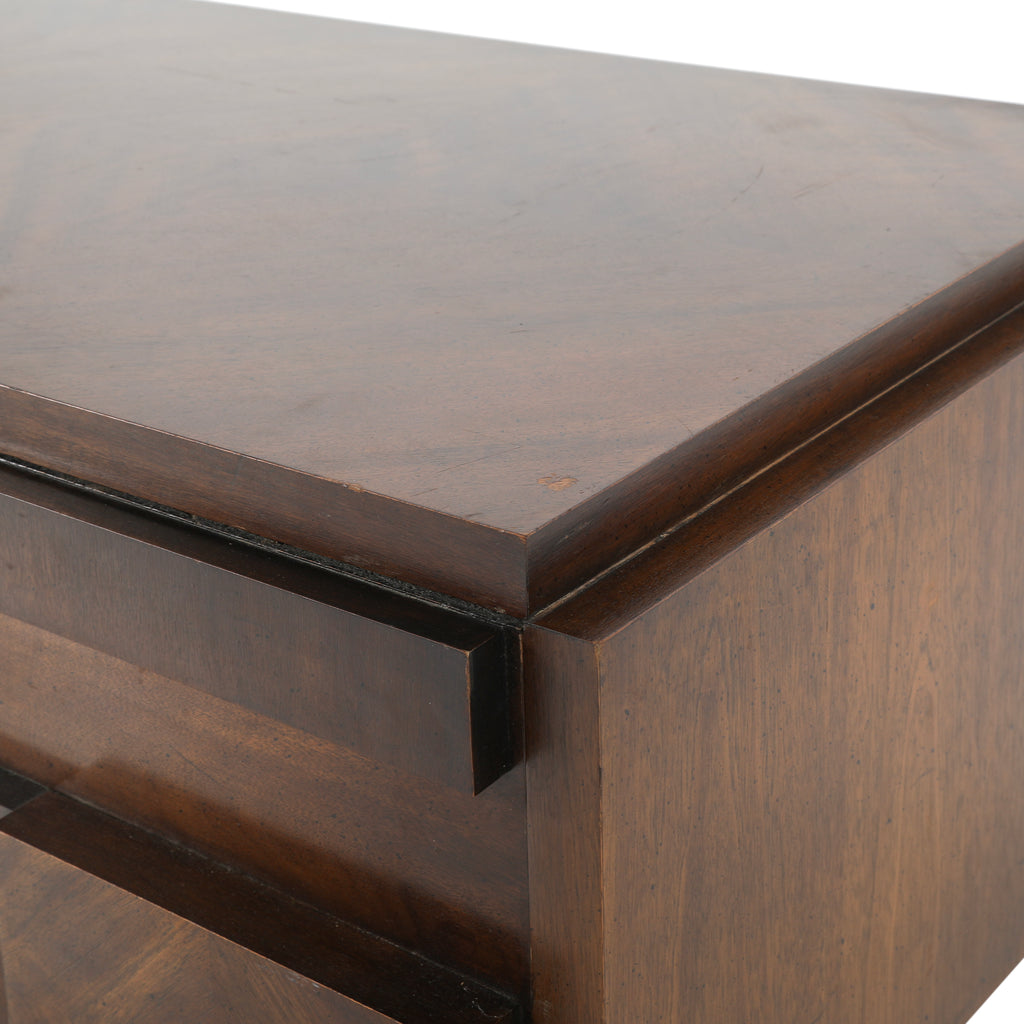 Wood Coffee Table with Sliding Door