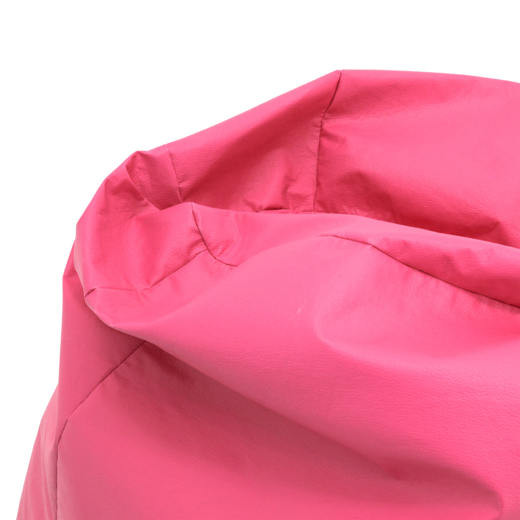 Hot Pink Vinyl Bean Bag