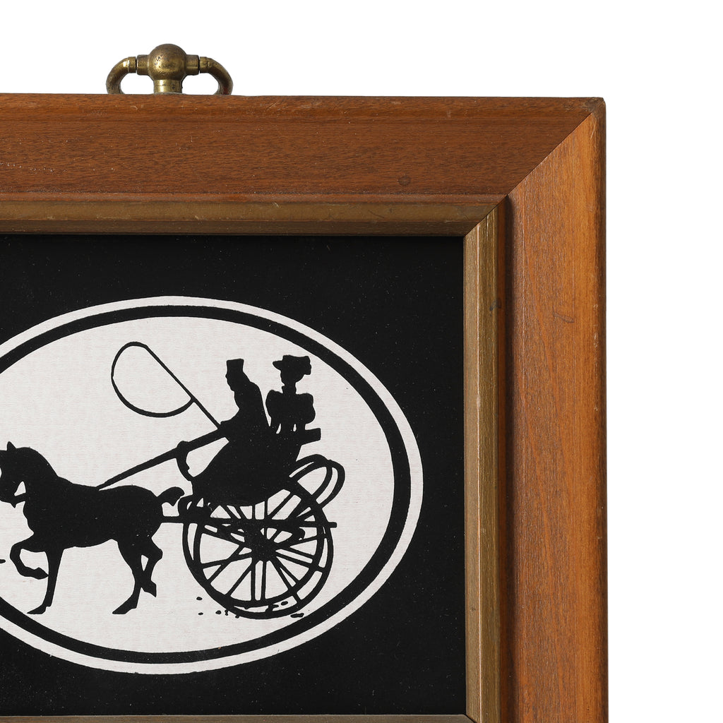 Horse Drawn Carriage Print #6 - Brown Frame (A+D)
