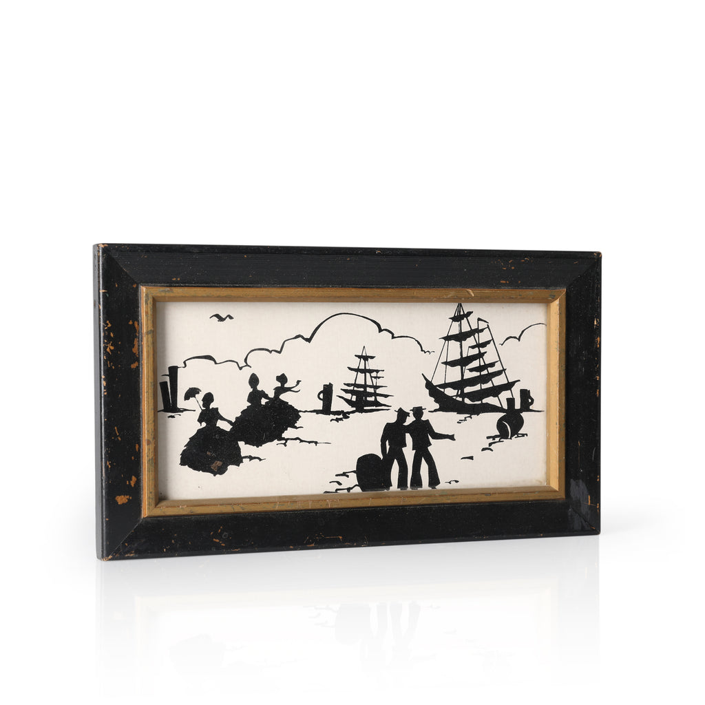 Colonizers B&W Print - Black & Gold Frame (A+D)