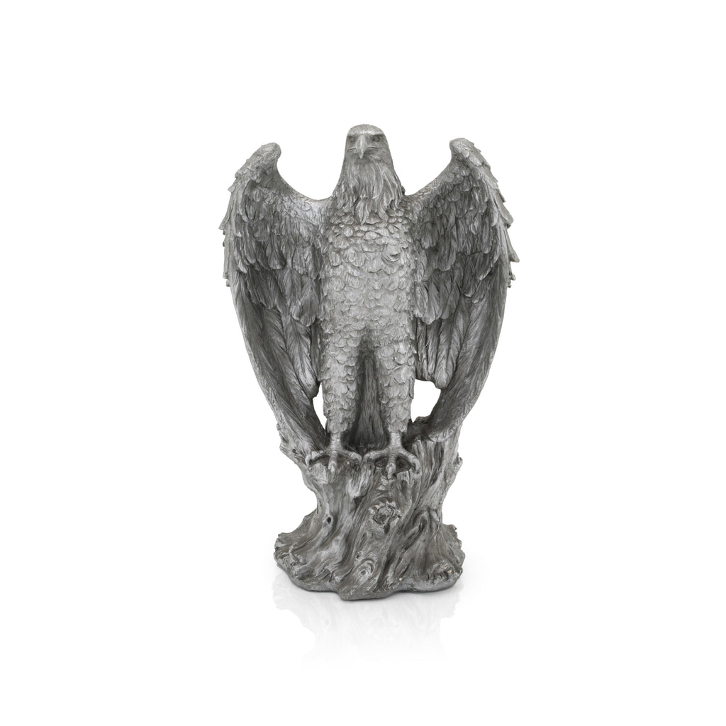 Silver Eagle Floor Sculpture