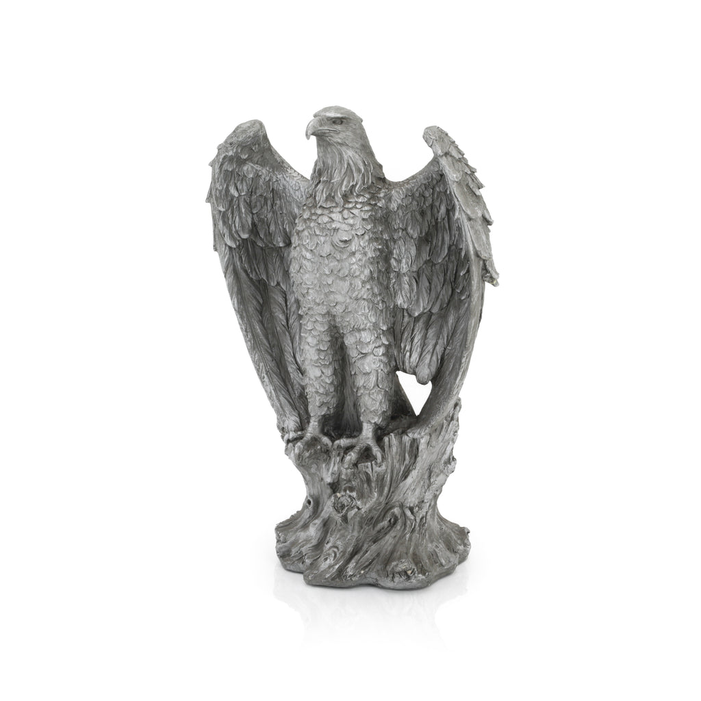 Silver Eagle Floor Sculpture
