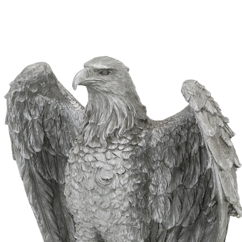 Silver Eagle Floor Sculpture