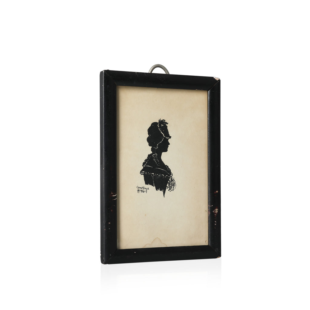 Colonial Era Woman Print B&W (A+D)