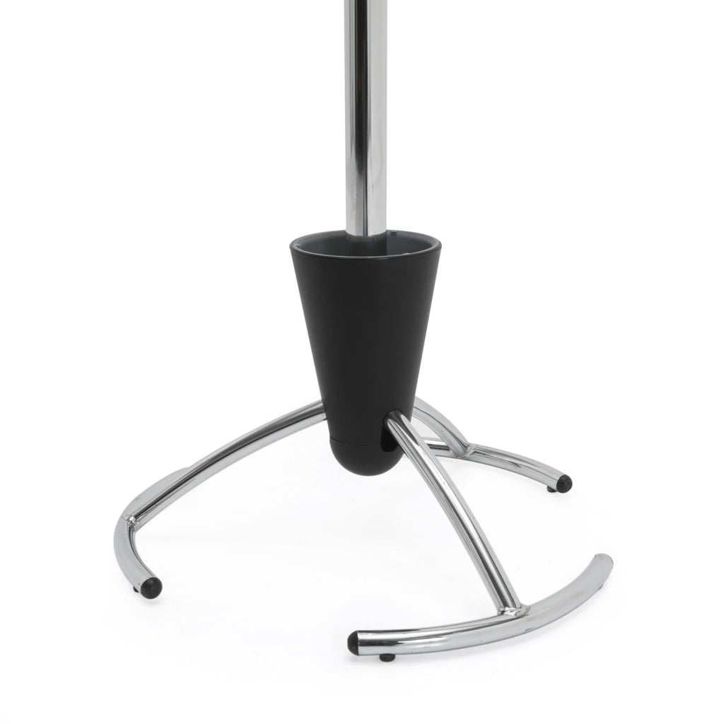 Chrome & Black Coat Rack