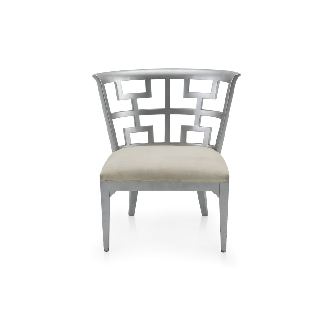 Silver Cut-Out Chair