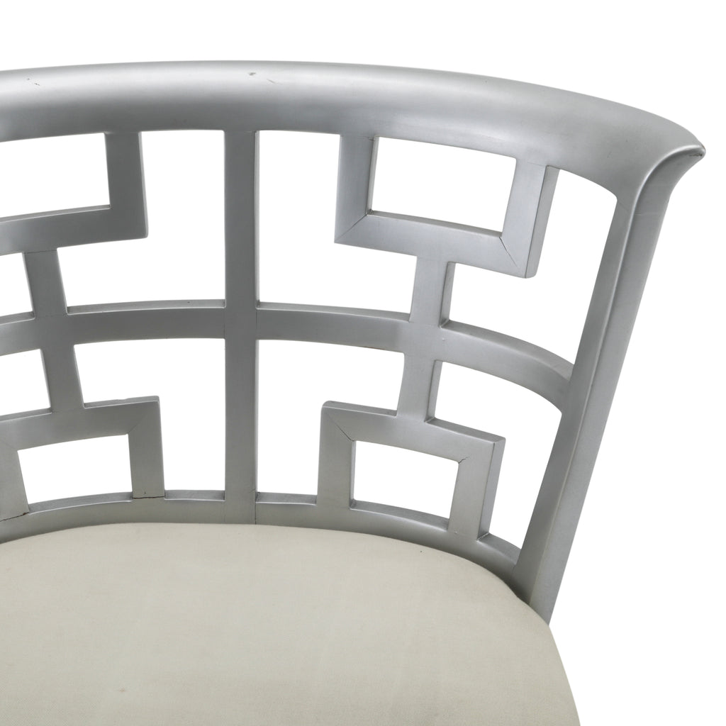 Silver Cut-Out Chair