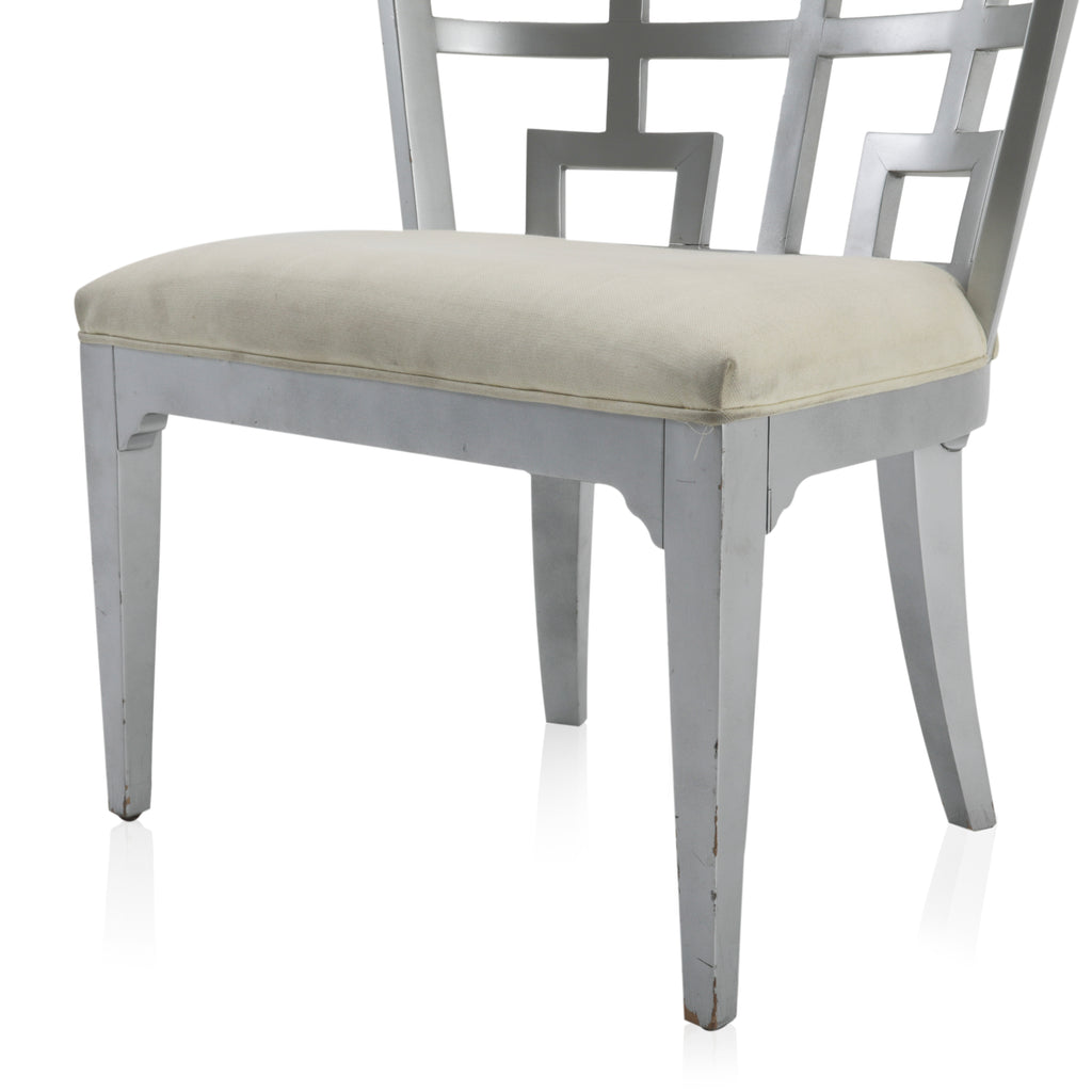 Silver Cut-Out Chair