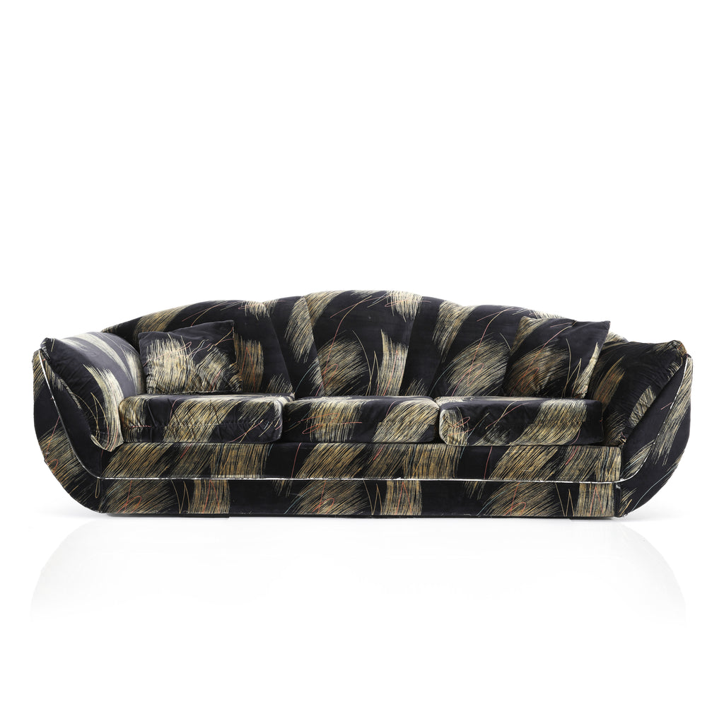Black and Gold 80's Sofa