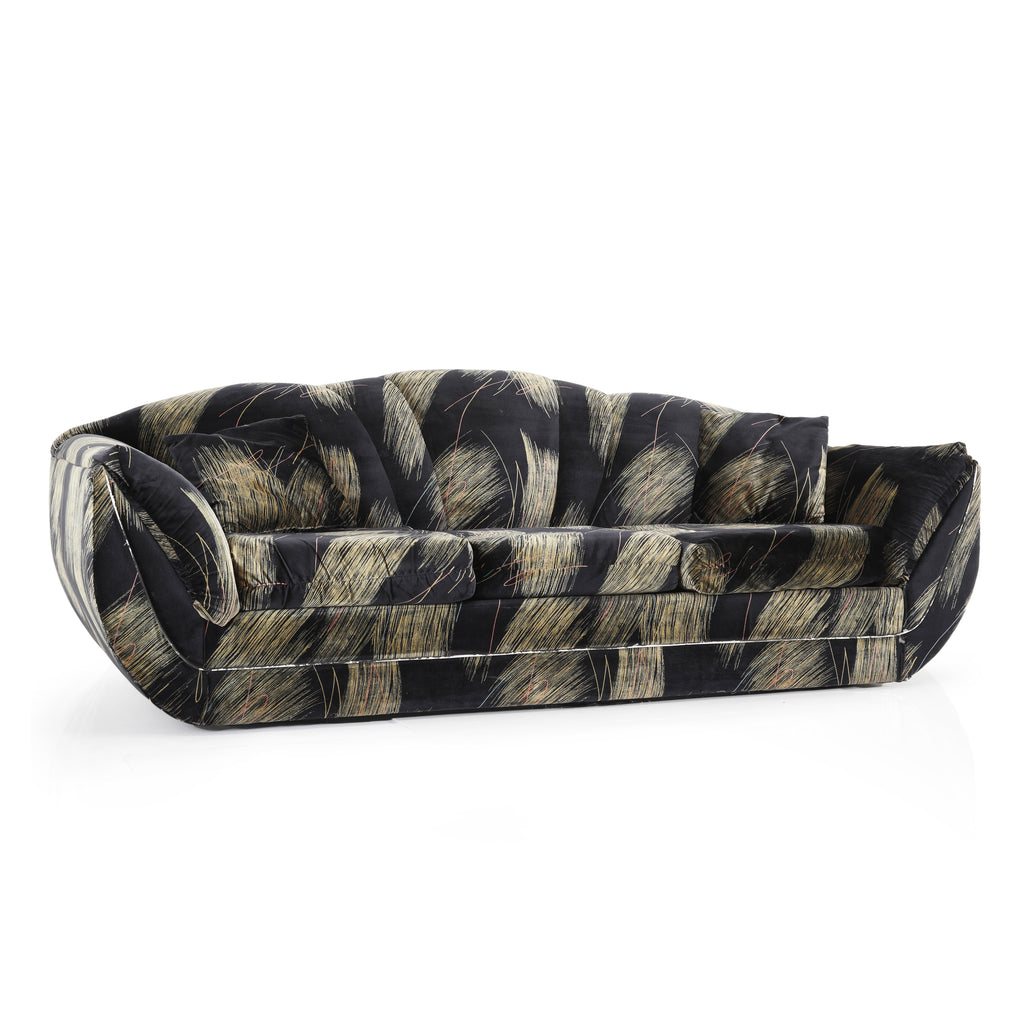 Black and Gold 80's Sofa