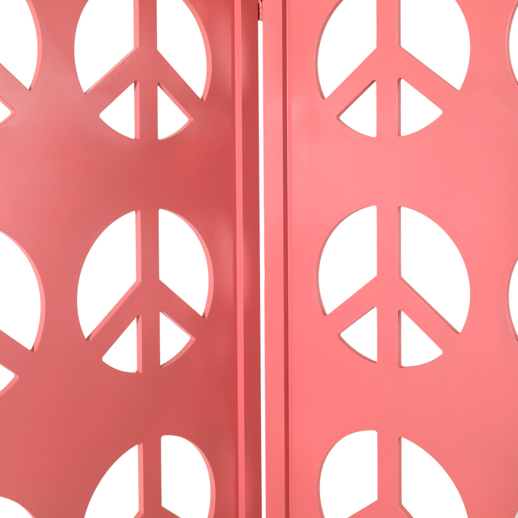 Peace Sign Screen Divider - Pink