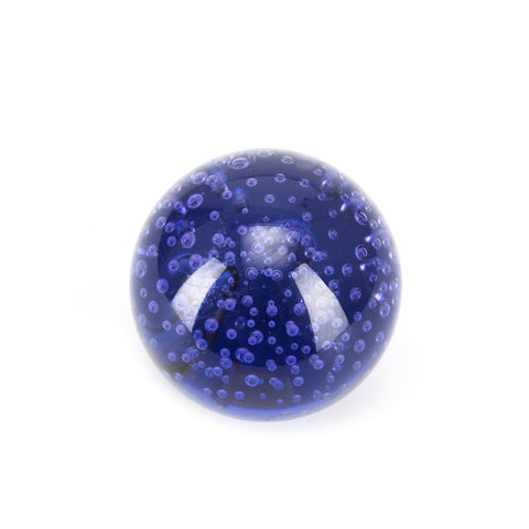 Purple / Blue Glass Paperweight Sphere (A+D)