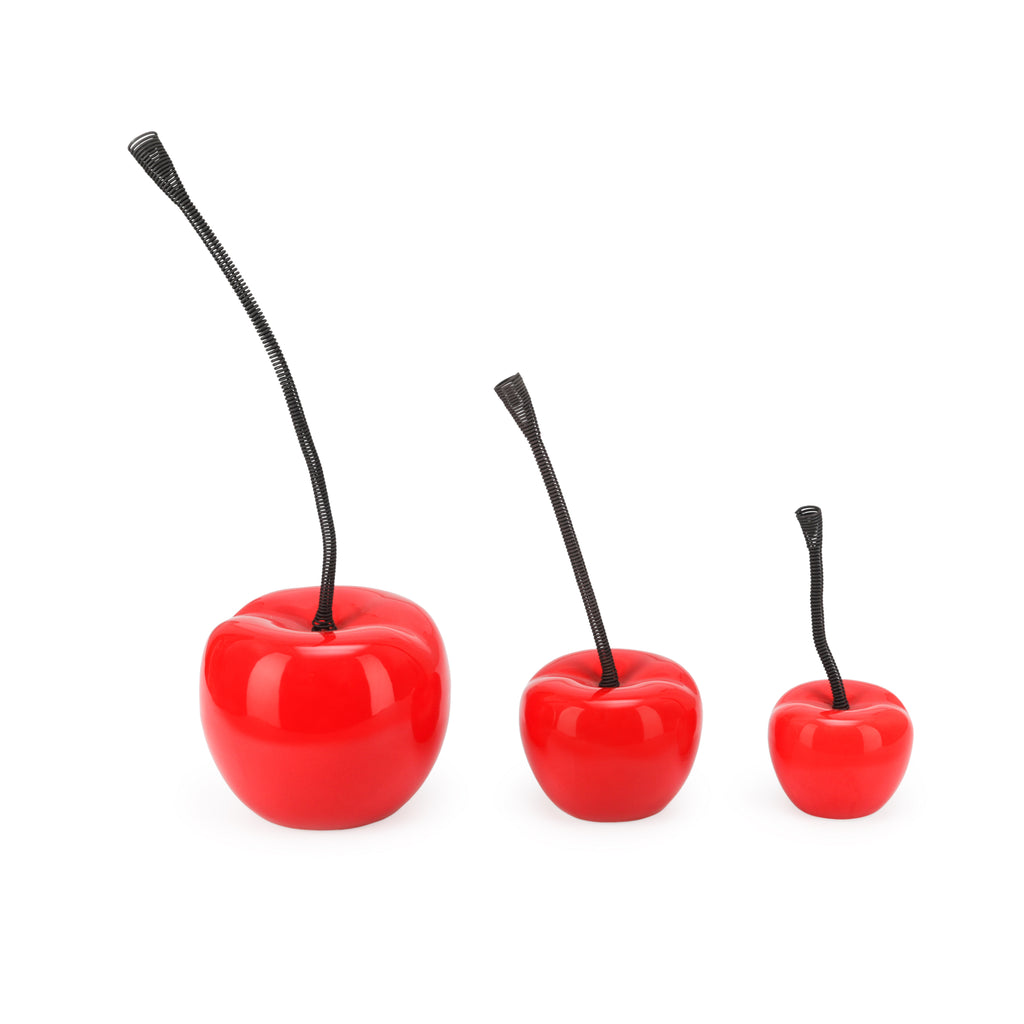 Small Glossy Cherry Sculpture (A+D)