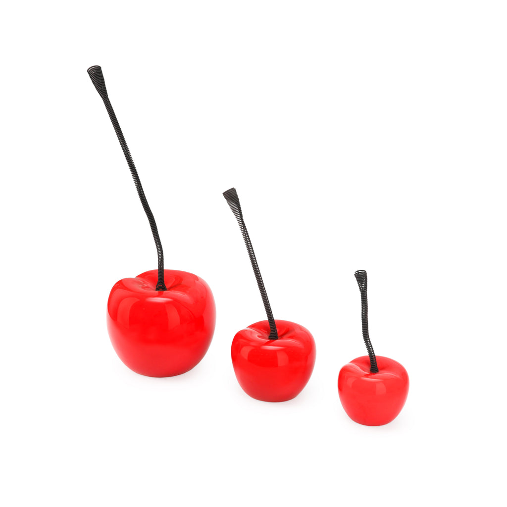 Small Glossy Cherry Sculpture (A+D)