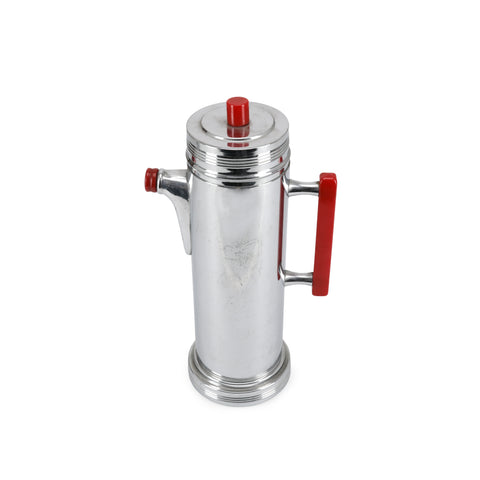 Chrome & Red Handle Kettle (A+D)