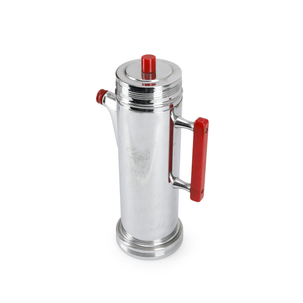 Chrome & Red Handle Kettle (A+D)