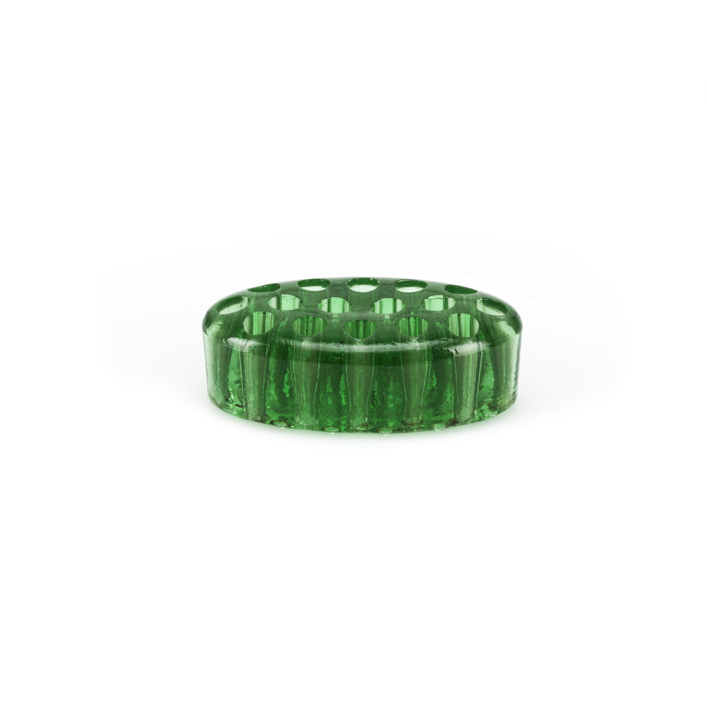 Green Glass Pen Holder (A+D)