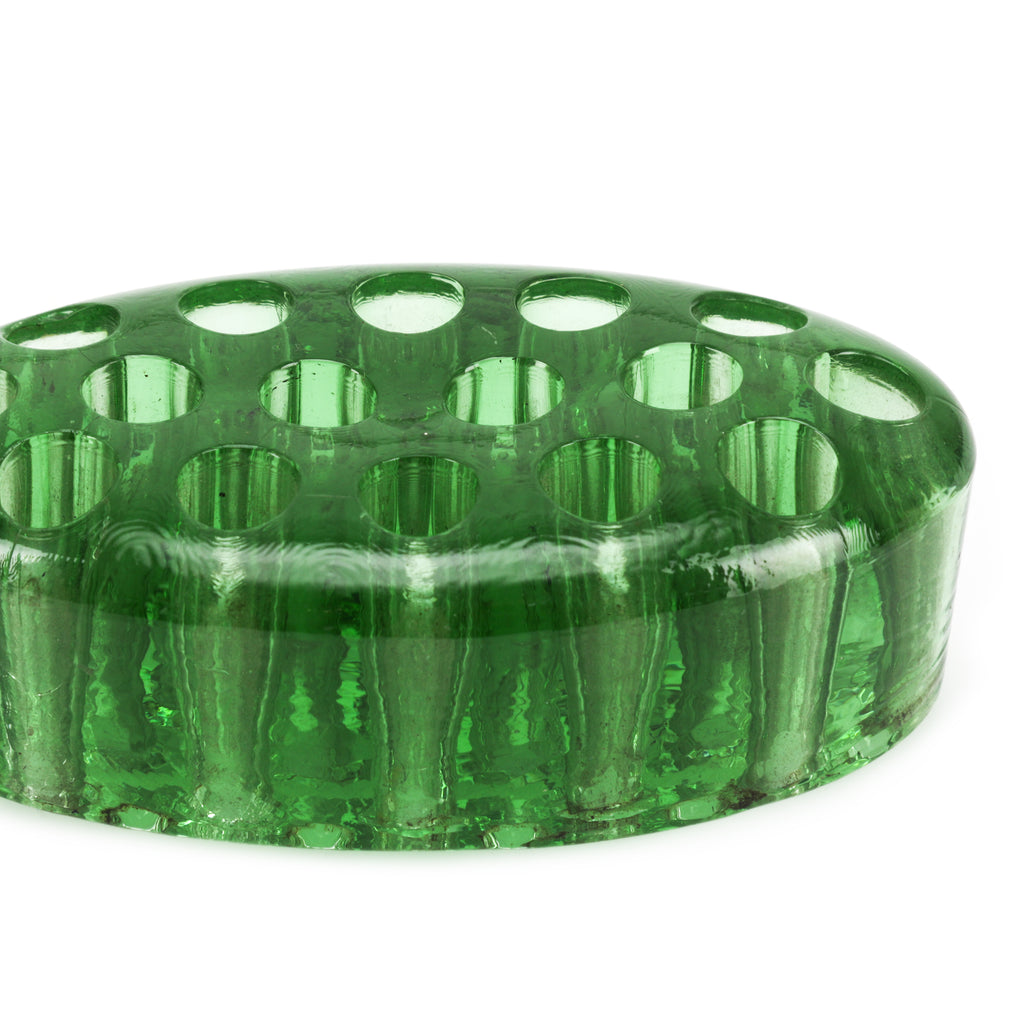 Green Glass Pen Holder (A+D)