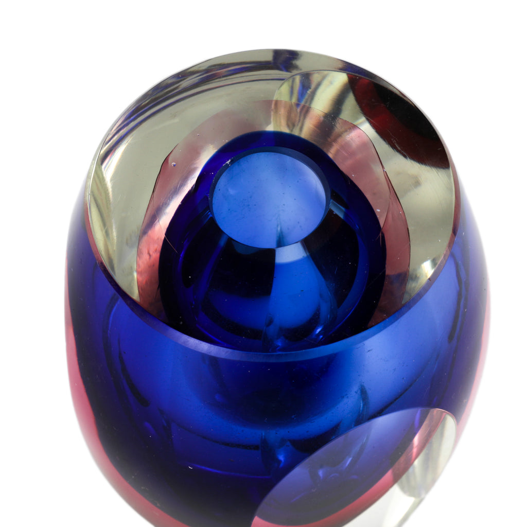 Purple / Pink Glass Vase #2 (A+D)