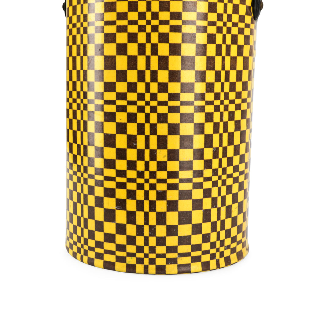 Yellow Brown Checker Ice Bucket (A+D)