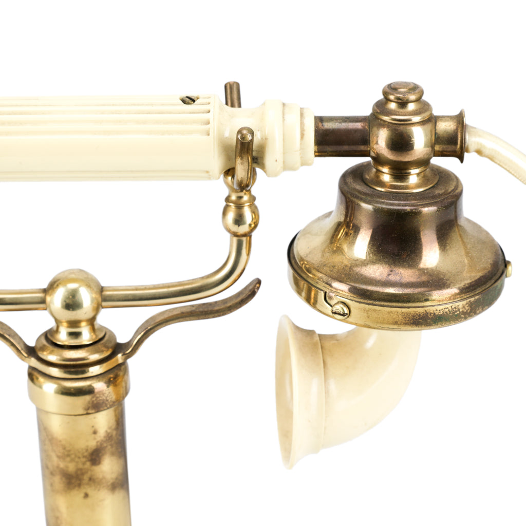Vintage Gold & Cream Rotary Phone