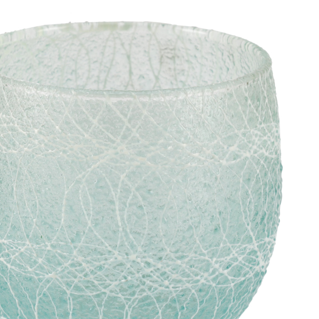 Blue / White Drizzle Vintage Glassware