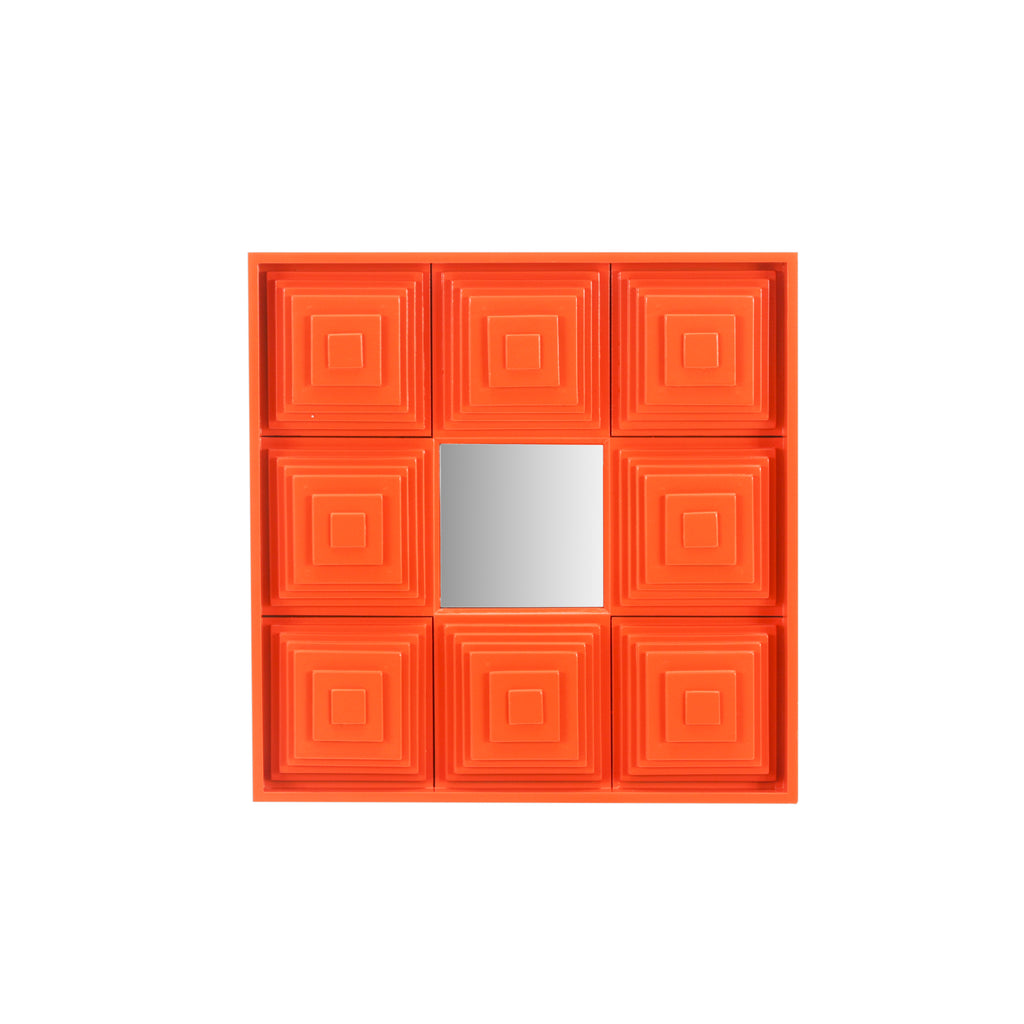 Orange Wall Mirror