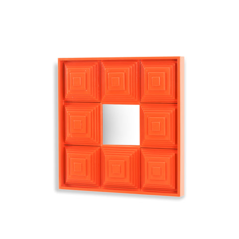 Orange Wall Mirror