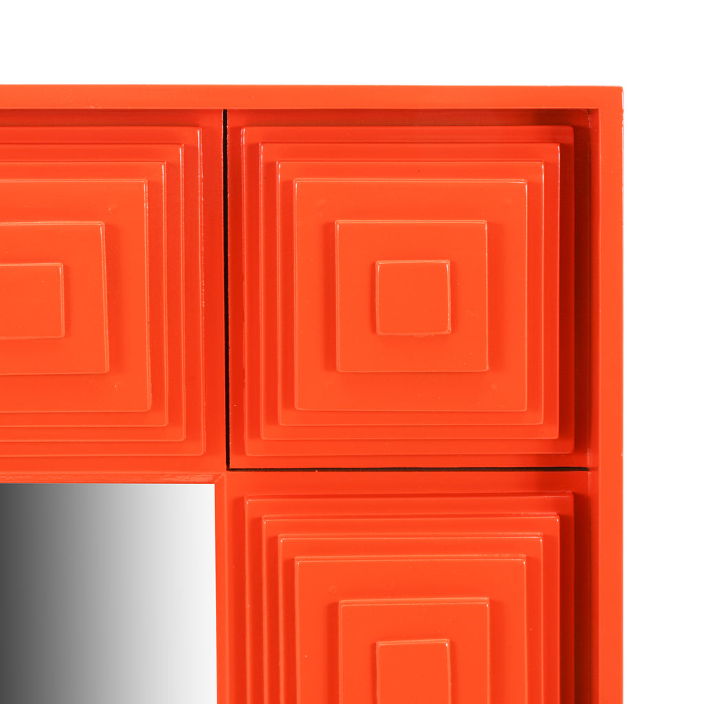 Orange Wall Mirror