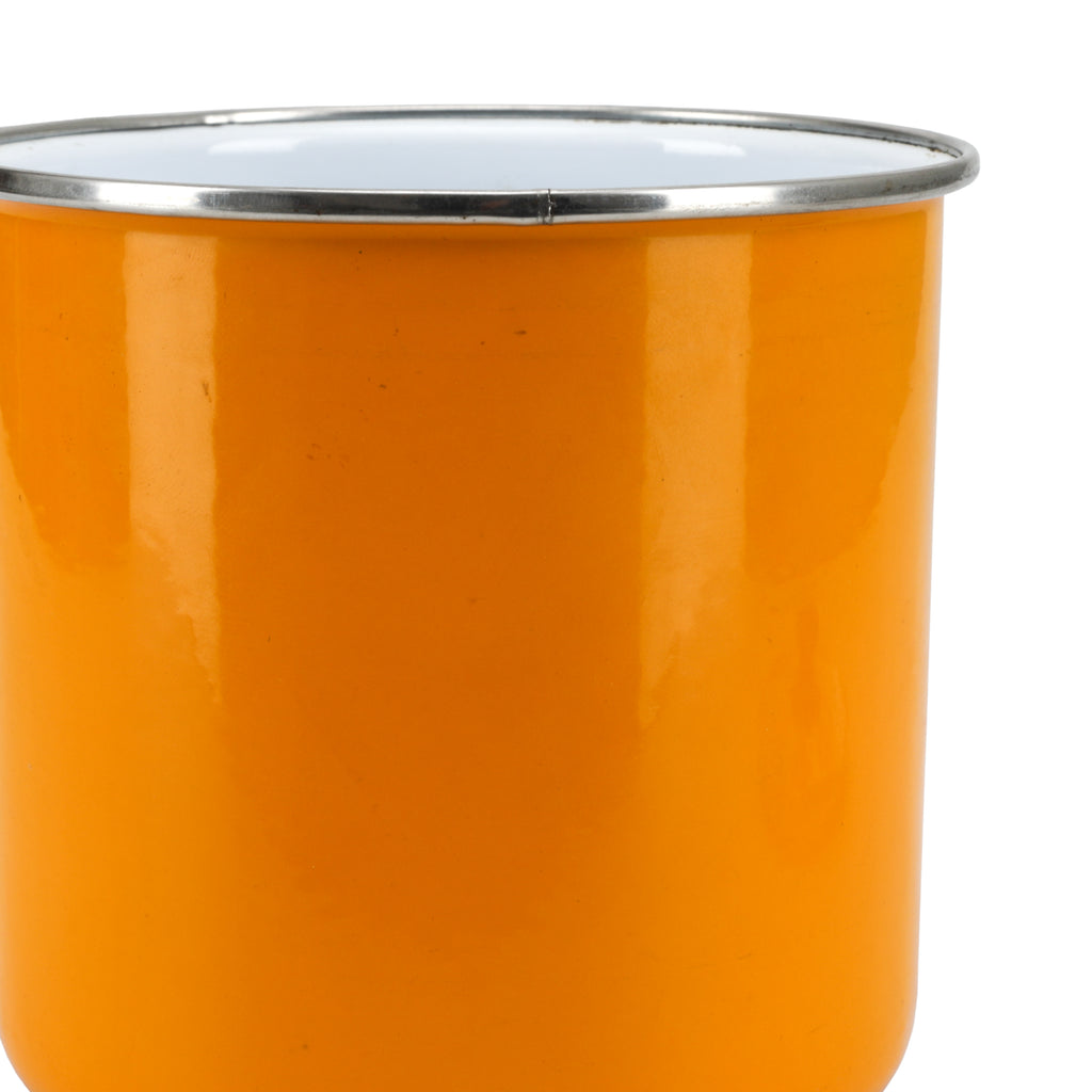 Floral / Orange / White Tall Cooking Pot