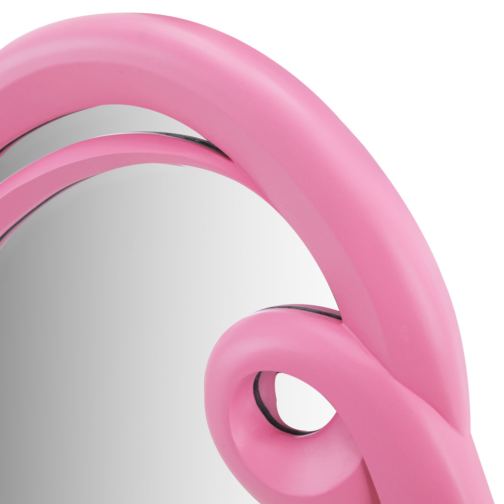 Pink Curly Frame Wall Mirror