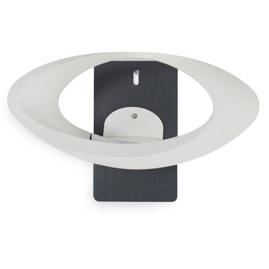White Oval Wall Sconce