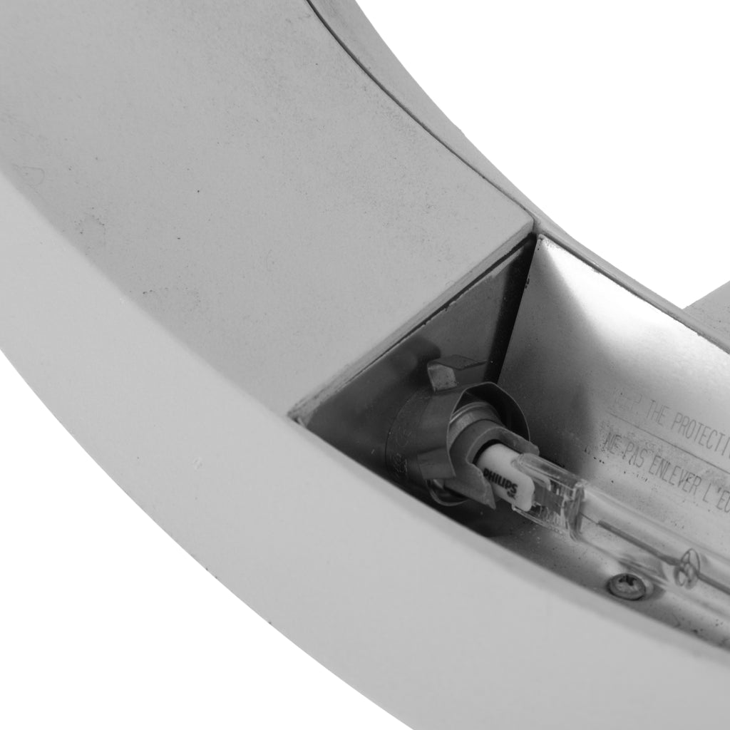 White Oval Wall Sconce