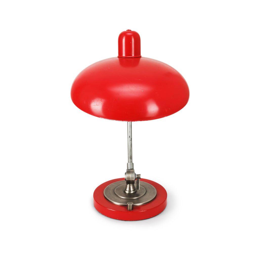 Red Metal Vintage Desk Lamp