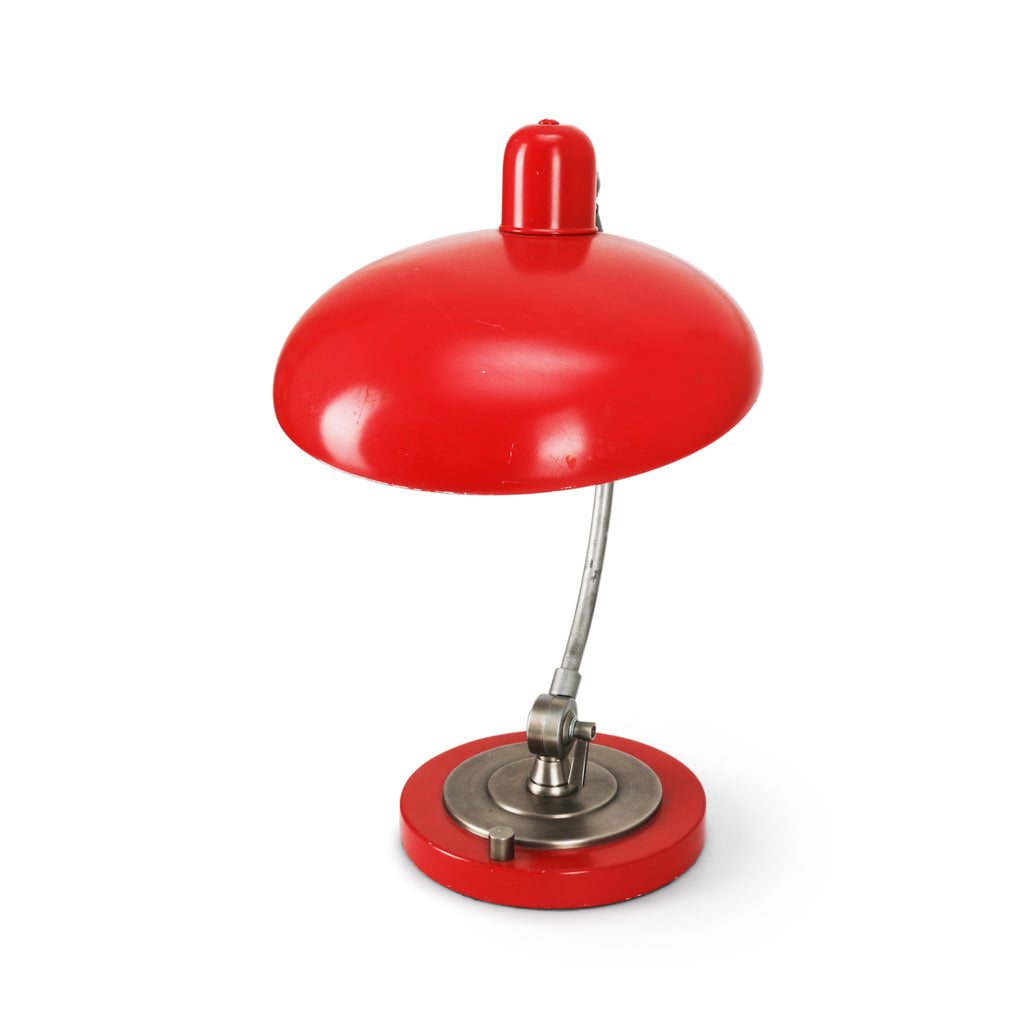 Red Metal Vintage Desk Lamp