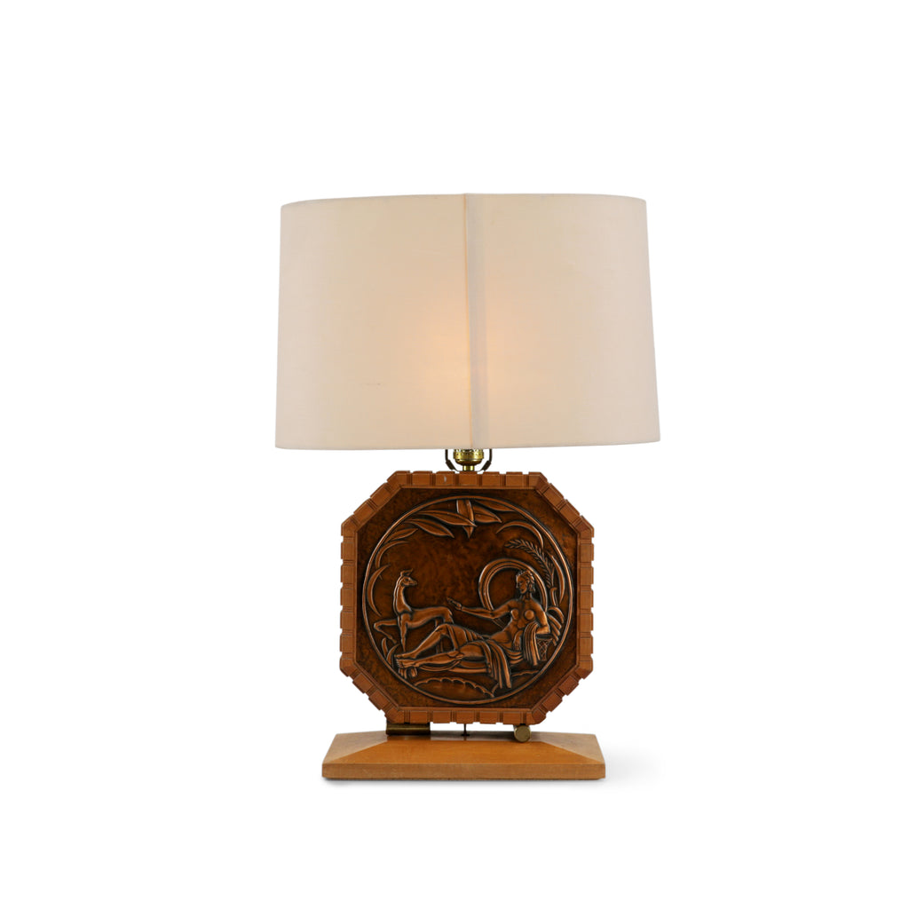 Wood / Copper Albert Gilles Lamp